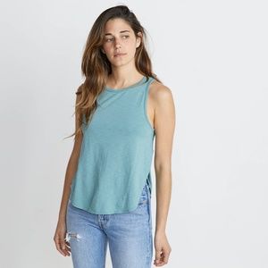 Marine Layer Side Tulip Tank in Surf Green